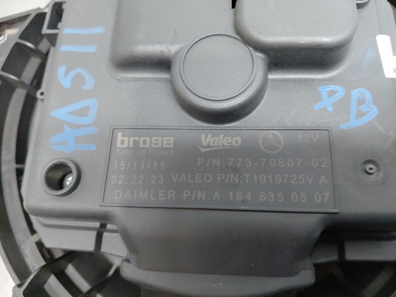 Recambio de motor calefaccion para mercedes-benz clase gl (x166) 450 grand edition referencia OEM IAM A1648350507  