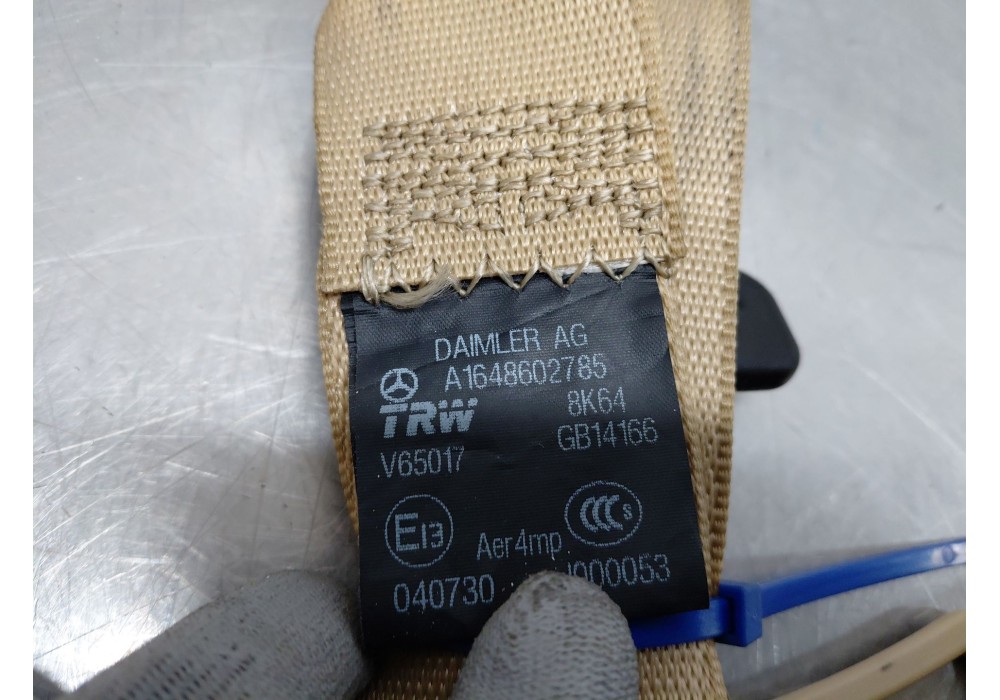 Recambio de cinturon seguridad trasero derecho para mercedes-benz clase gl (x166) 450 grand edition referencia OEM IAM A16486030