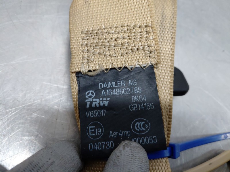 Recambio de cinturon seguridad trasero derecho para mercedes-benz clase gl (x166) 450 grand edition referencia OEM IAM A16486030