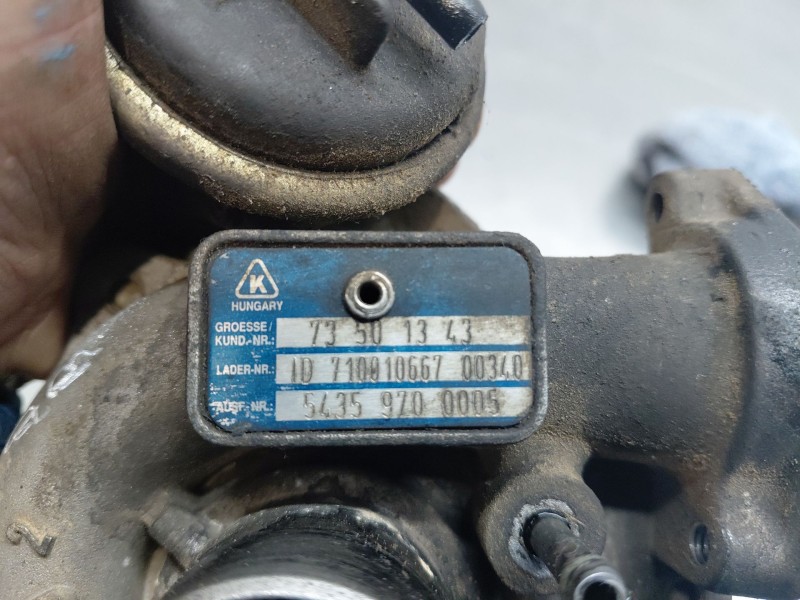 Recambio de turbocompresor para fiat punto (199) dynamic referencia OEM IAM 73501343  