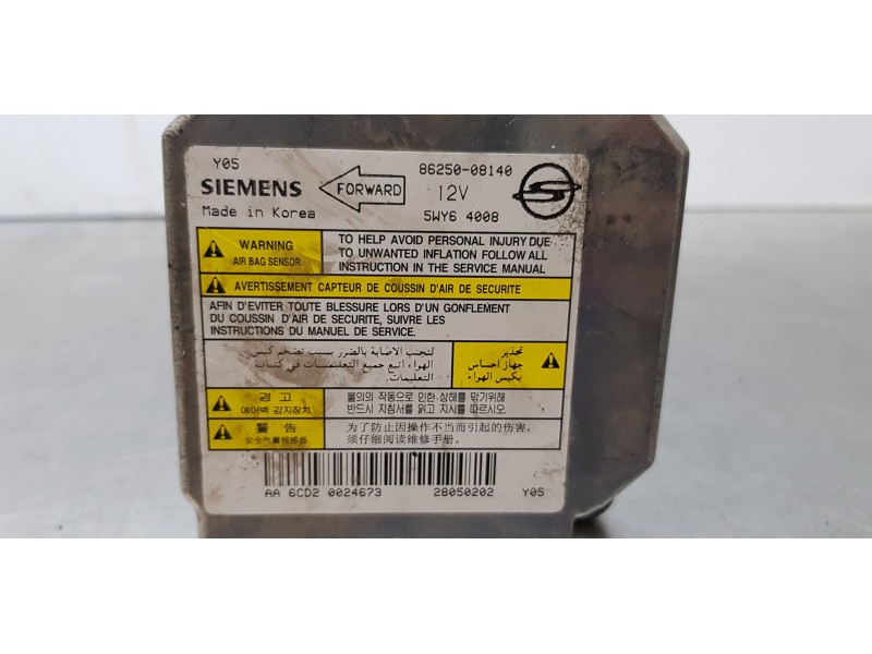 Recambio de centralita airbag para ssangyong rexton rx 270 plus / 270 xdi plus referencia OEM IAM 8625008140  