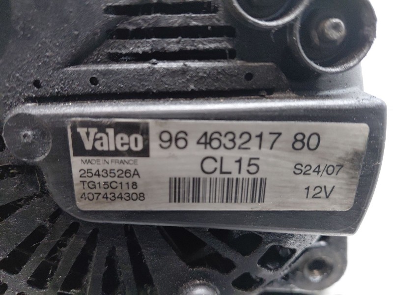 Recambio de alternador para citroën c4 picasso sx referencia OEM IAM 9646321780  