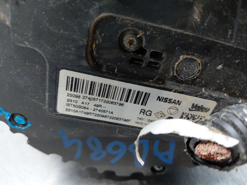 Recambio de alternador para nissan qashqai (j12) acenta referencia OEM IAM 2310A1749R  