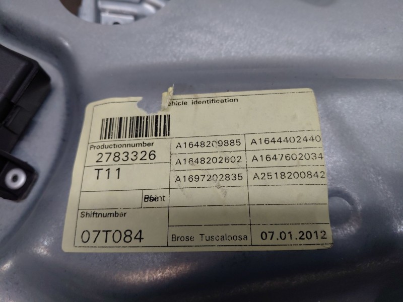 Recambio de elevalunas delantero derecho para mercedes-benz clase gl (x166) 450 grand edition referencia OEM IAM A1647201679  