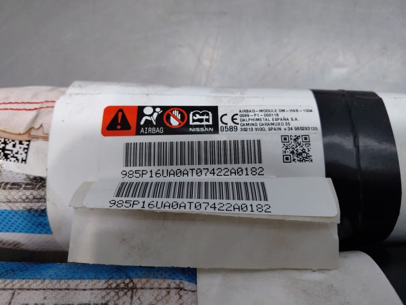 Recambio de airbag cortina delantero izquierdo para nissan qashqai (j12) acenta referencia OEM IAM 985P16UA0A  