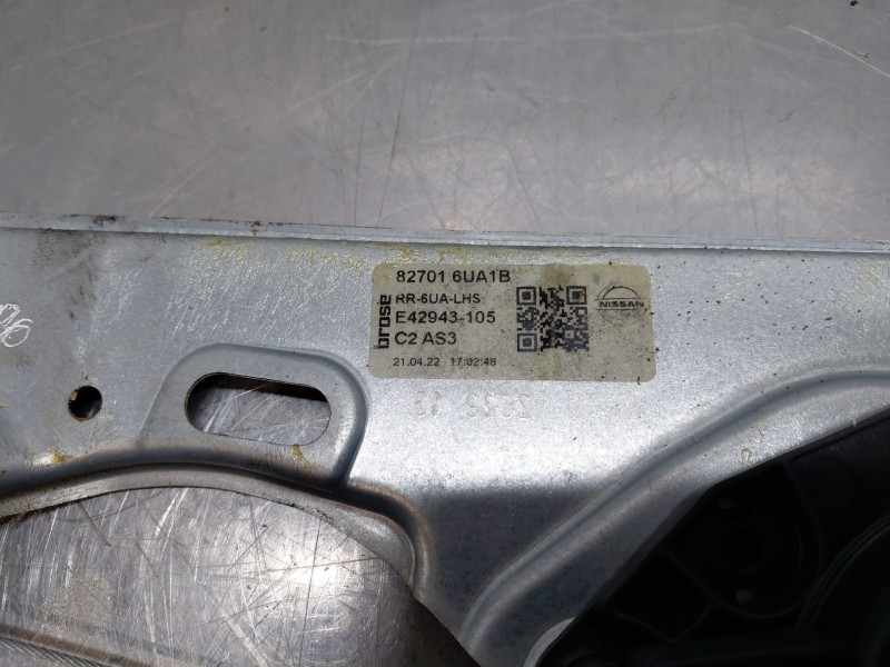 Recambio de elevalunas trasero izquierdo para nissan qashqai (j12) acenta referencia OEM IAM 827016UA1B  