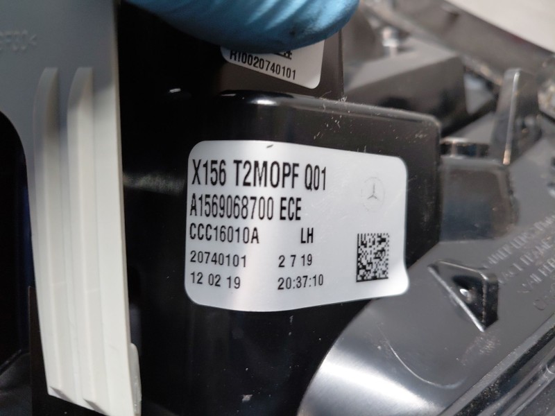 Recambio de piloto trasero izquierdo interior para mercedes-benz clase gla (w156) 200 d referencia OEM IAM A1569068700  