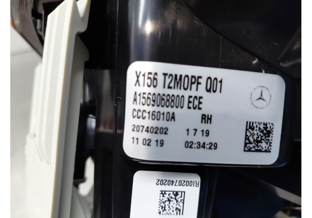 Recambio de piloto trasero derecho interior para mercedes-benz clase gla (w156) 200 d referencia OEM IAM A1569068800  