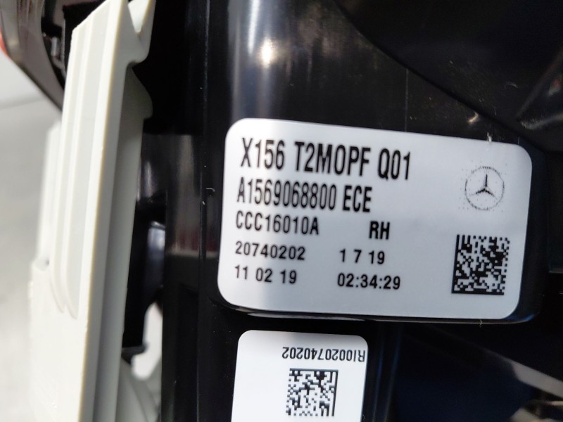 Recambio de piloto trasero derecho interior para mercedes-benz clase gla (w156) 200 d referencia OEM IAM A1569068800  