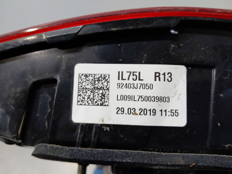 Recambio de piloto trasero izquierdo interior para kia ceed drive referencia OEM IAM 92403J7050  