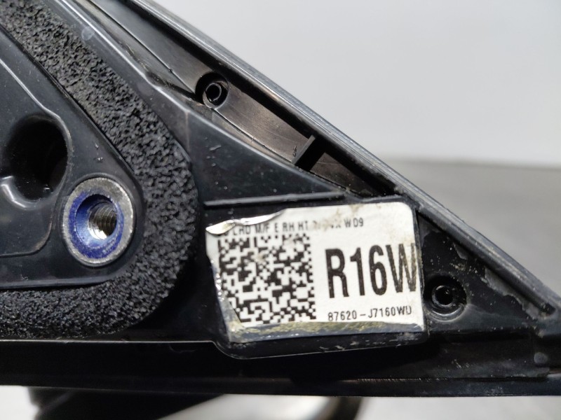Recambio de retrovisor derecho para kia ceed drive referencia OEM IAM 87620J7160  