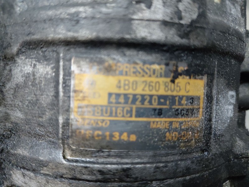 Recambio de compresor aire acondicionado para audi a6 c5 (4b2, 4b4) 2.5 tdi referencia OEM IAM 4B0260805C  