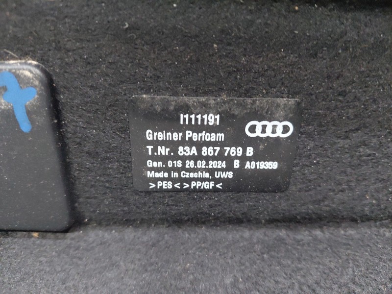 Recambio de bandeja trasera para audi q3 sportback (f3n) s line referencia OEM IAM   