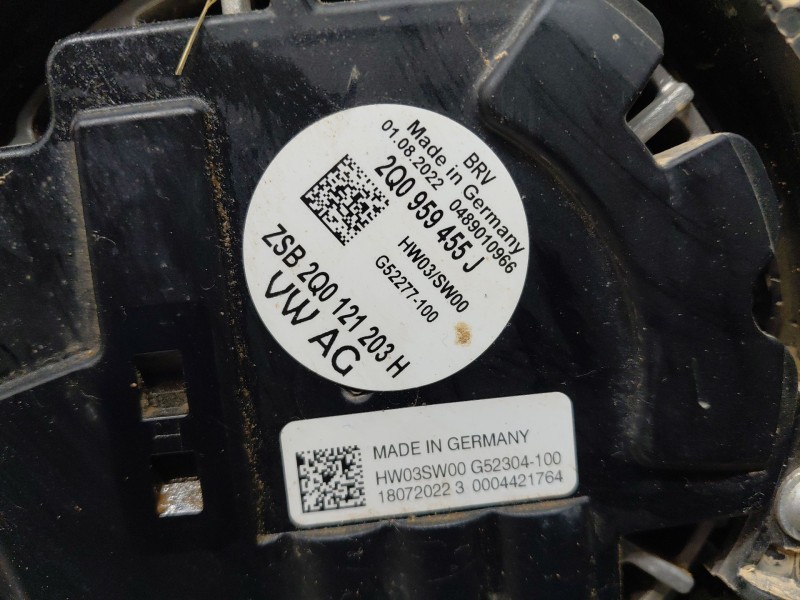 Recambio de electroventilador para volkswagen t-cross advance referencia OEM IAM   