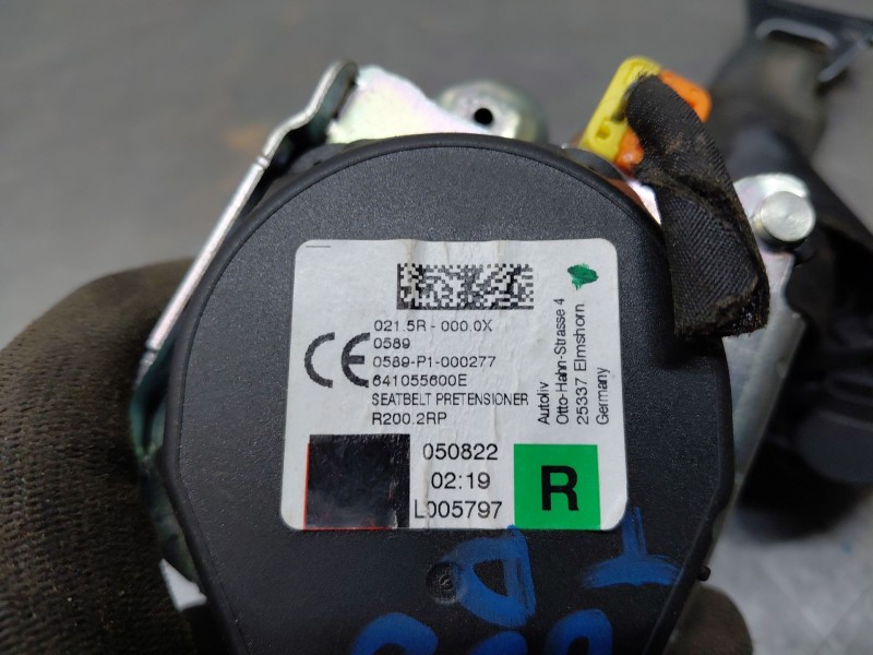 Recambio de cinturon seguridad trasero derecho para volkswagen t-cross advance referencia OEM IAM   