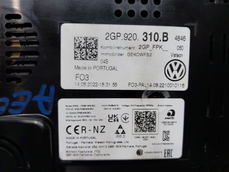 Recambio de cuadro instrumentos para volkswagen t-cross advance referencia OEM IAM   