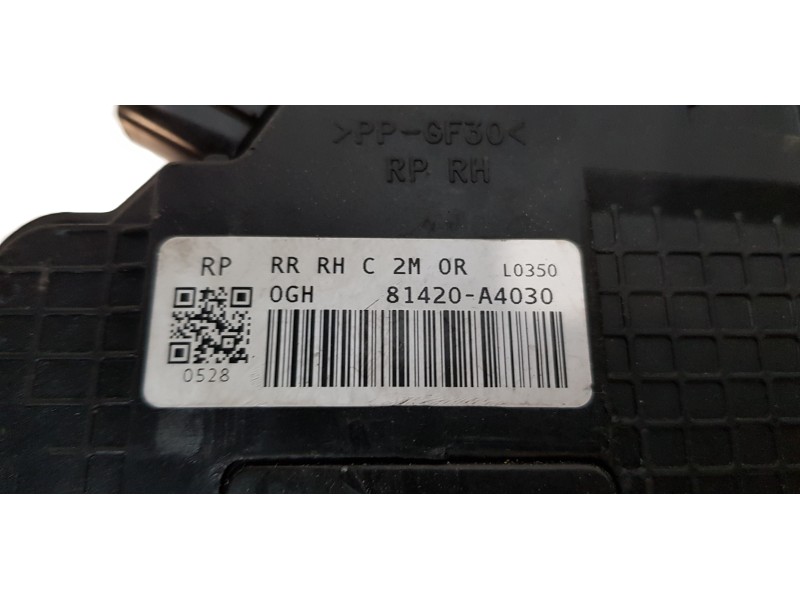 Recambio de cerradura puerta trasera derecha para kia carens ( ) concept referencia OEM IAM 81420A4030  