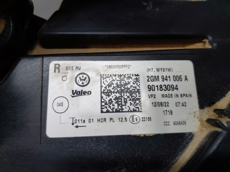 Recambio de faro derecho para volkswagen t-cross advance referencia OEM IAM   
