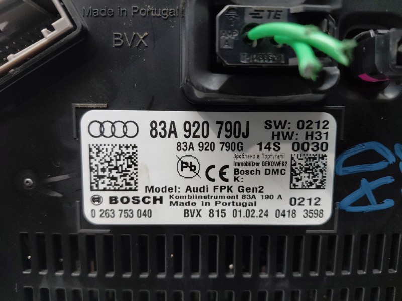 Recambio de cuadro instrumentos para audi q3 sportback (f3n) s line referencia OEM IAM   