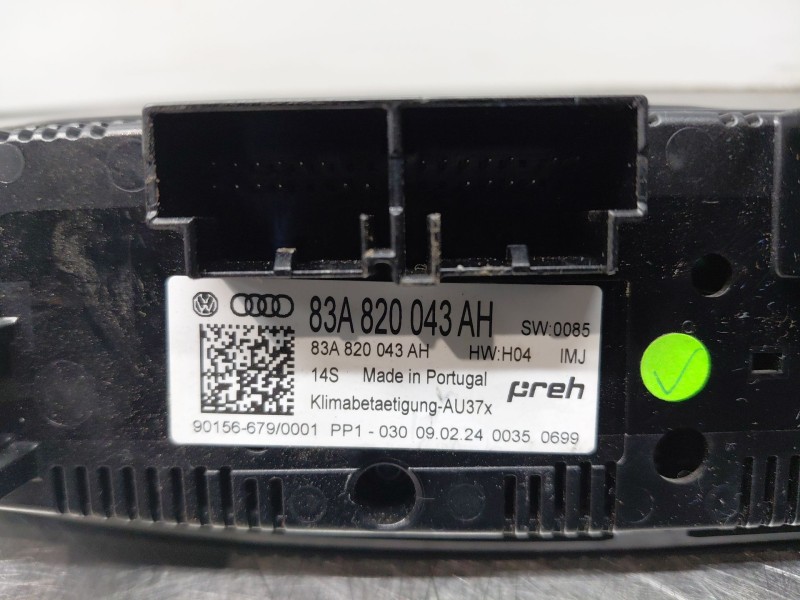 Recambio de mando climatizador para audi q3 sportback (f3n) s line referencia OEM IAM   