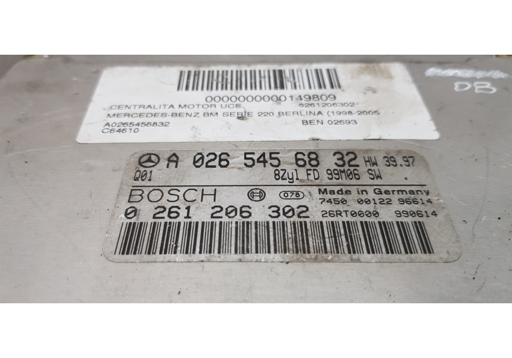 Recambio de centralita motor uce para mercedes clase s (w220) berlina 430 (220.070) referencia OEM IAM A0265456832  