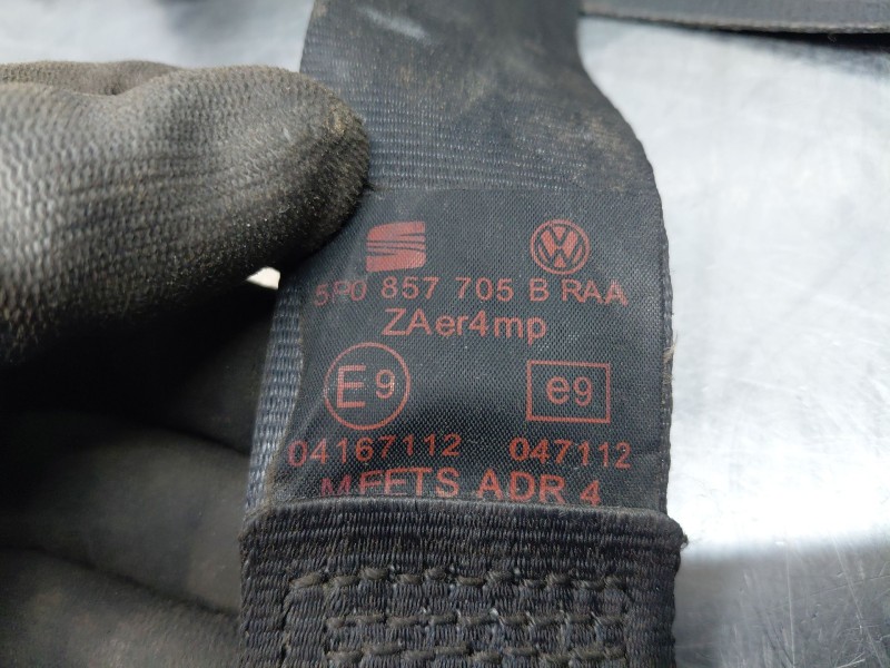 Recambio de cinturon seguridad delantero izquierdo para seat altea (5p1) freetrack referencia OEM IAM   