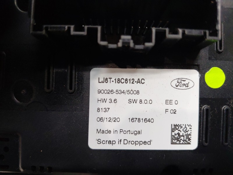 Recambio de mando climatizador para ford kuga ecoblue referencia OEM IAM   