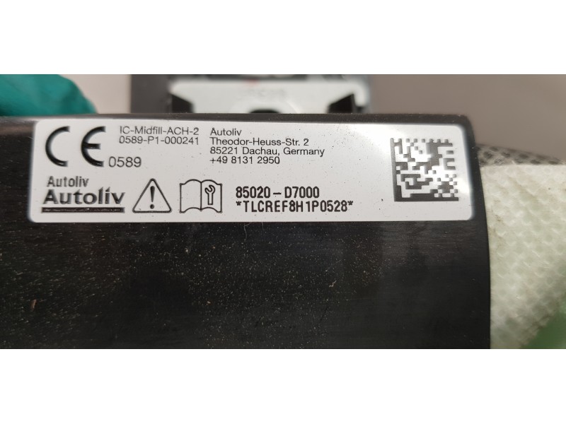 Recambio de airbag cortina delantero derecho para hyundai tucson ix35 referencia OEM IAM 85020D7000  