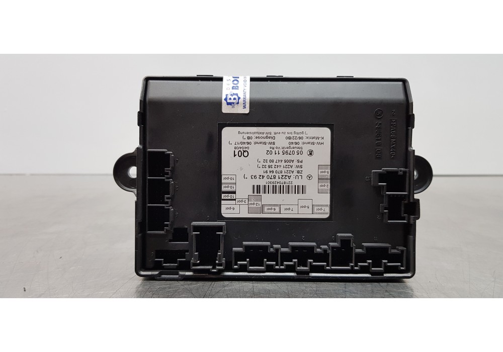 Recambio de modulo electronico para mercedes clase s (w221) berlina 320 / 350 cdi (221.022) referencia OEM IAM A2218704293  
