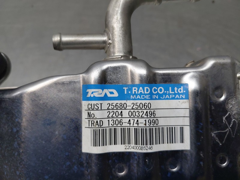 Recambio de enfriador egr para toyota rav 4 plug-in hybrid advance referencia OEM IAM 2568025060  