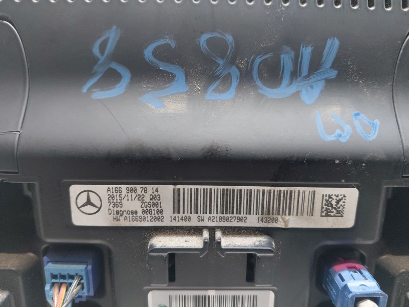 Recambio de pantalla multifuncion para mercedes-benz clase a (w176) design referencia OEM IAM A1669007814  