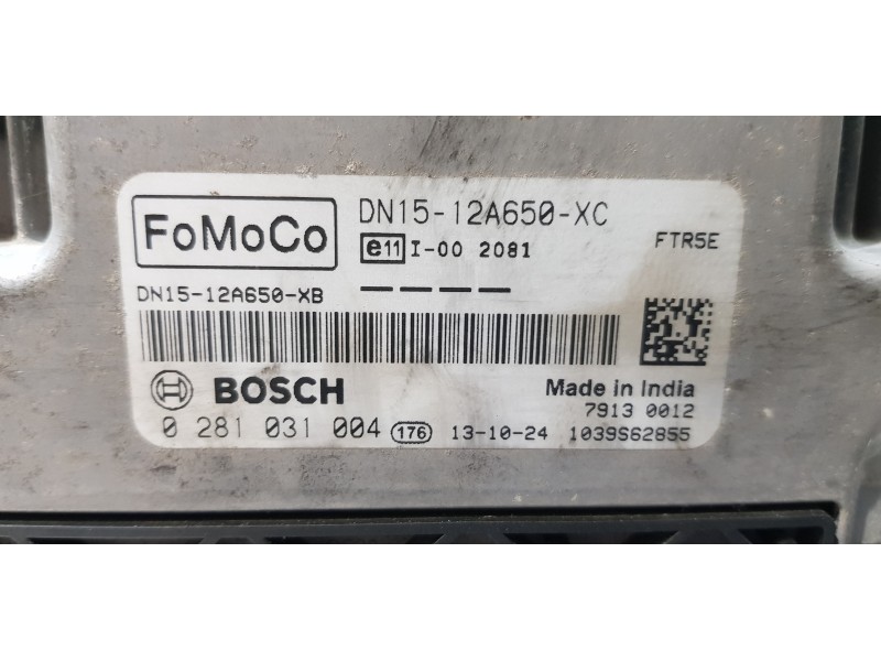 Recambio de centralita motor uce para ford ecosport trend referencia OEM IAM DN1512A650XC   Recambio de centralita motor uce para ford ecosport trend referencia OEM IAM DN1512A650XC