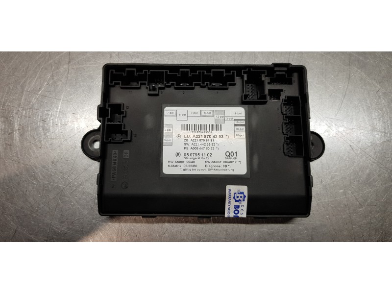 Recambio de modulo electronico para mercedes clase s (w221) berlina 320 / 350 cdi (221.022) referencia OEM IAM A2218704293  