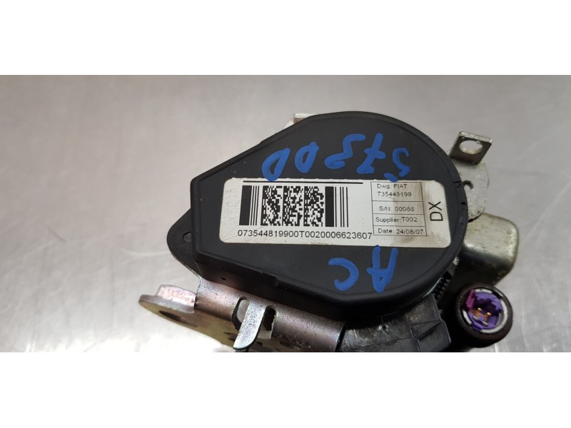 Recambio de cinturon seguridad delantero derecho para fiat linea (110) dynamic referencia OEM IAM 735448199   Recambio de cinturon seguridad delantero derecho para fiat linea (110) dynamic referencia OEM IAM 735448199