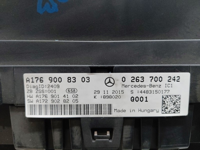 Recambio de cuadro instrumentos para mercedes-benz clase a (w176) design referencia OEM IAM A1769008303  