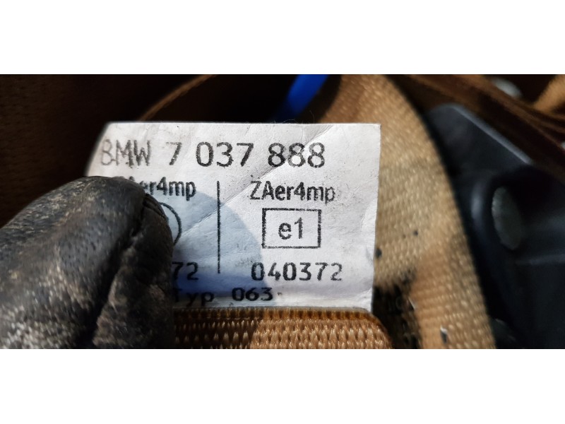 Recambio de cinturon seguridad delantero derecho para bmw serie 7 (e65/e66) 745i referencia OEM IAM 7037888  