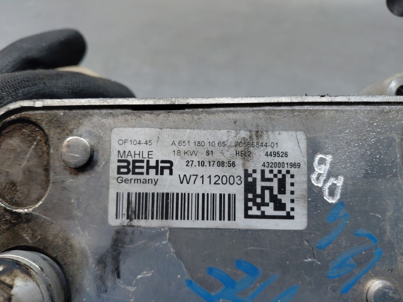 Recambio de enfriador aceite motor para mercedes-benz clase a (w176) design referencia OEM IAM A6511801210 A6511801065 