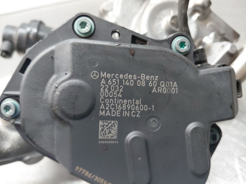 Recambio de valvula egr para mercedes-benz clase a (w176) design referencia OEM IAM A6511400502 A6511400860 A6511420467