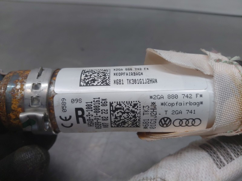 Recambio de airbag cortina delantero derecho para volkswagen t-roc r-line referencia OEM IAM   