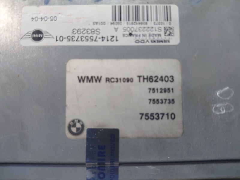 Recambio de centralita motor uce para mini mini (r50, r53) cooper referencia OEM IAM   