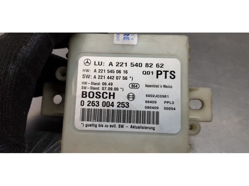 Recambio de modulo aparcamiento parking ( pdc ) para mercedes clase s (w221) berlina 320 / 350 cdi (221.022) referencia OEM IAM 