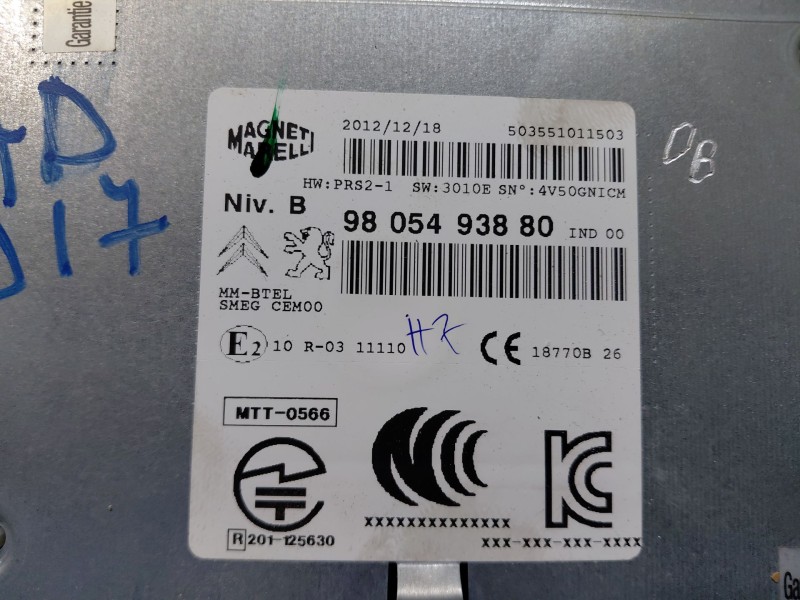 Recambio de sistema navegacion gps para peugeot 208 acces referencia OEM IAM   