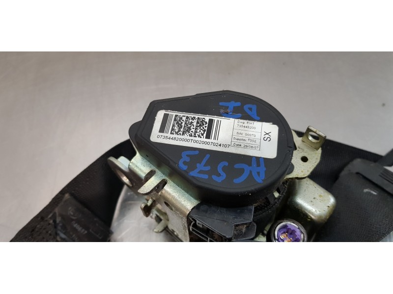 Recambio de cinturon seguridad delantero izquierdo para fiat linea (110) dynamic referencia OEM IAM 735448200   Recambio de cinturon seguridad delantero izquierdo para fiat linea (110) dynamic referencia OEM IAM 735448200