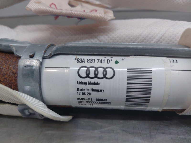 Recambio de airbag cortina delantero izquierdo para audi q3 (f3b) 35 tdi referencia OEM IAM 83A880741D  