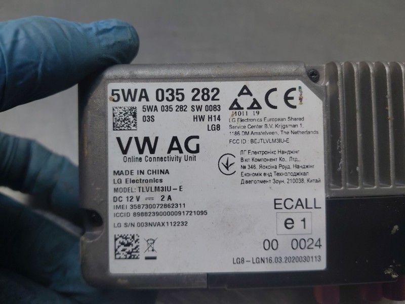 Recambio de modulo electronico para audi q3 (f3b) 35 tdi referencia OEM IAM 5WA035282  