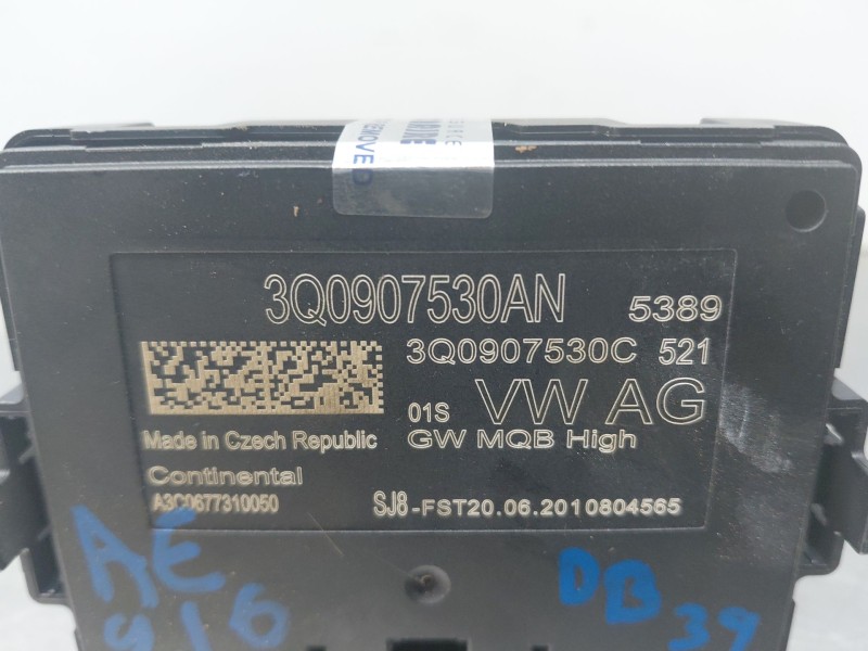 Recambio de modulo electronico para audi q3 (f3b) 35 tdi referencia OEM IAM 3Q0907530AN  