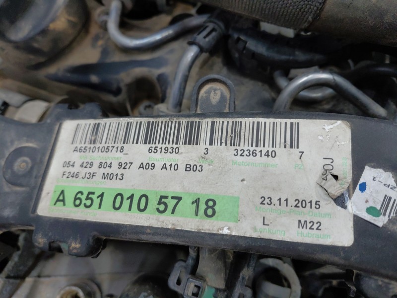 Recambio de motor completo para mercedes-benz clase a (w176) design referencia OEM IAM 651930 A6510105718 