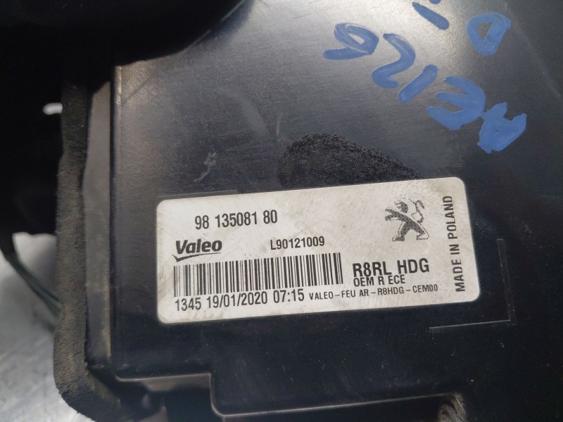 Recambio de piloto trasero derecho interior para peugeot 508 active referencia OEM IAM 9813508180  