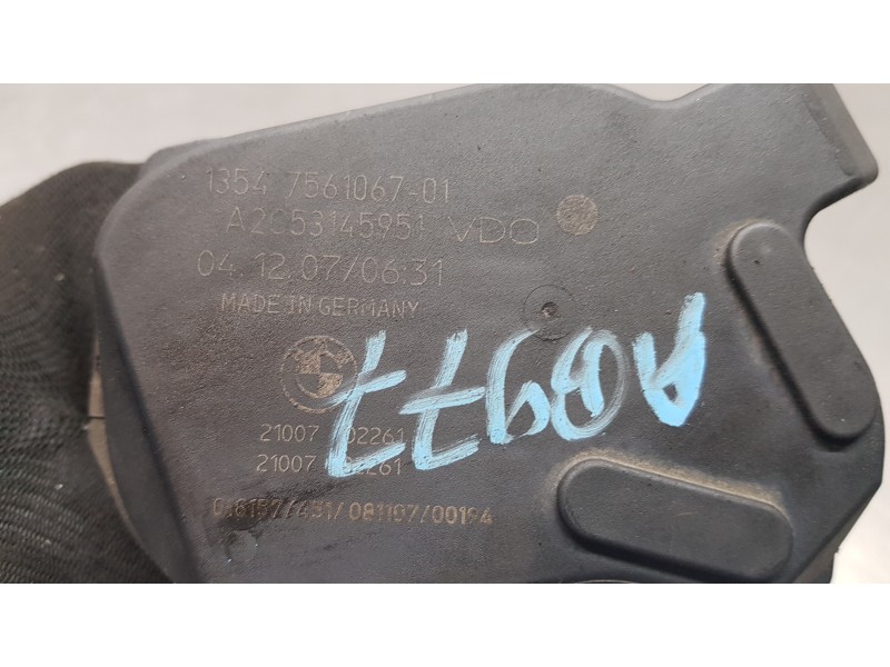 Recambio de caja mariposa para bmw serie 1 berlina (e81/e87) 116i referencia OEM IAM 13547561067  