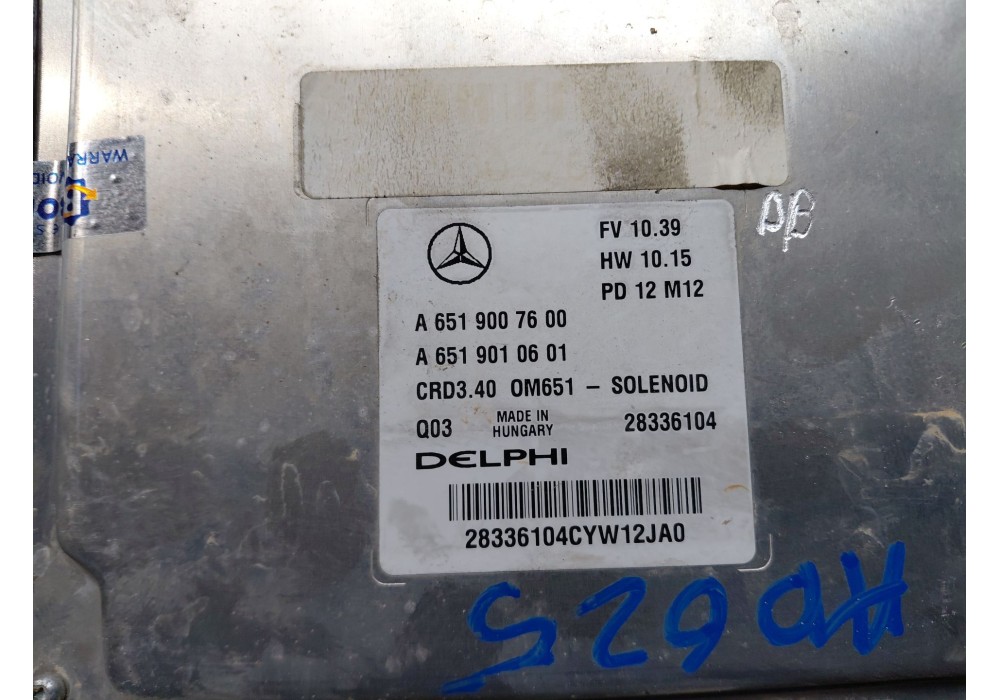 Recambio de centralita motor uce para mercedes-benz clase b (w246) sport referencia OEM IAM   